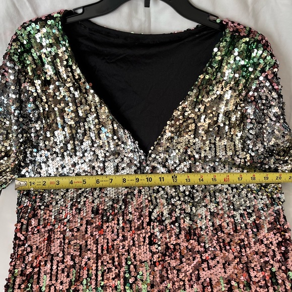 “A Coat of Many Colors”, Sequined party jacket Sz XXL - Picture 7 of 12